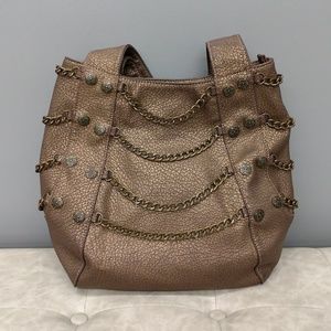 HOUSE OF DEREON Copper Leather hobo bag - NWOT